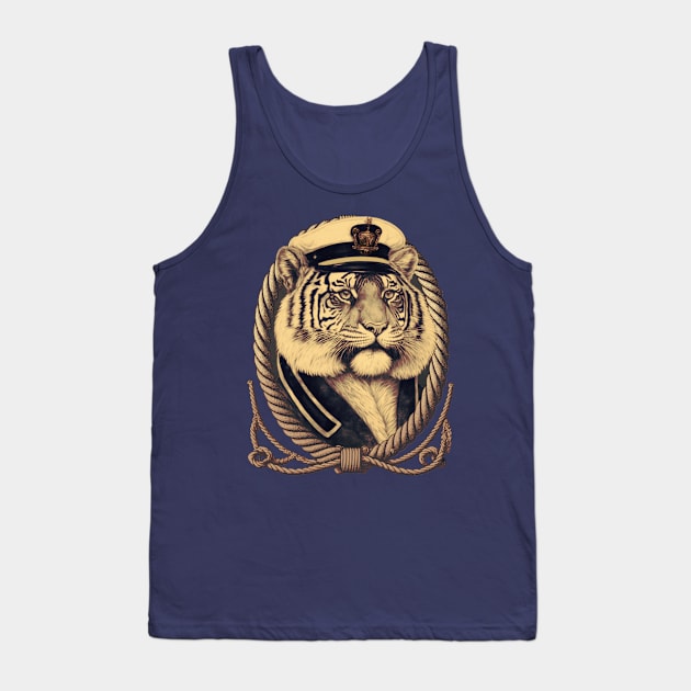 Sailor Tiger Tank Top by MitchLudwig